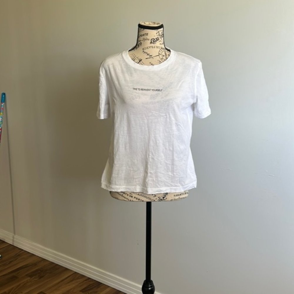 Zara Time to Reinvent Yourself TShirt  size Medium